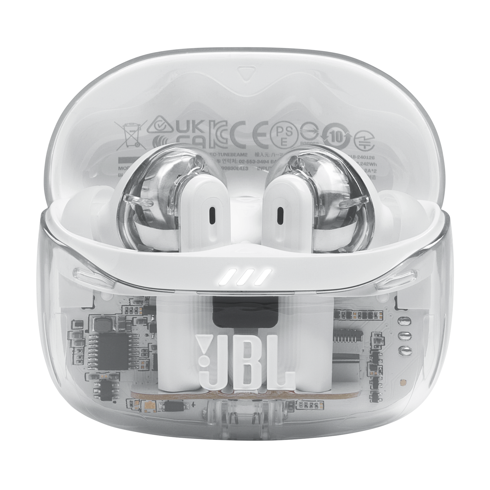 JBL Tune Beam 2 Ghost Edition - Ghost White - True Wireless Noise Cancelling Earbuds - Detailshot 1